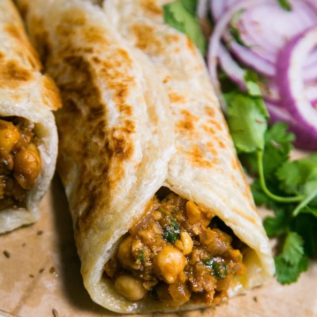 Chana Masala Roll.