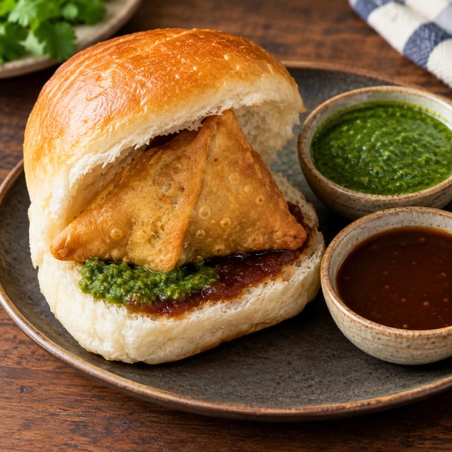 Samosa Paav (2 pcs).